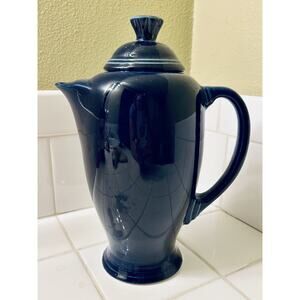 Vintage Fiesta Colbolt Blue Coffee Pot Or Tea Pot With Lid Excellent Quality